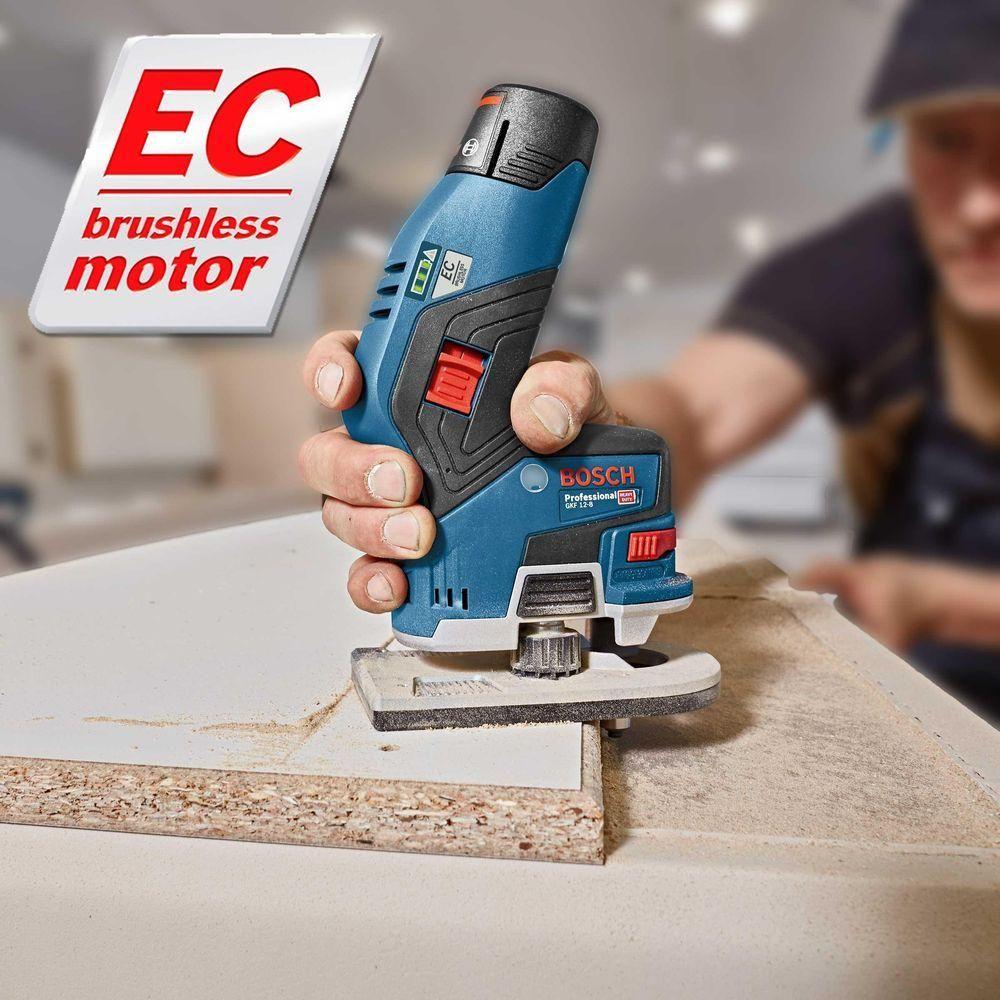 Bosch GKF 12V-8 Cordless Laminate Trimmer / Palm Router (Bare Tool) - Goldpeak Tools PH Bosch Bosch GKF 12V-8 Cordless Laminate Trimmer / Palm Router (Bare Tool) - Goldpeak Tools PH Bosch